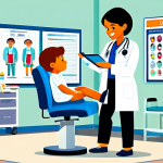 **

"A family-friendly illustration depicting a doctor in a clean, modern clinic examining a young child (fully clothed). The scene emphasizes preventative healthcare and the importance of regular check-ups.  Background includes medical equipment and posters promoting healthy living.  Bright, cheerful colors. Safe for work, appropriate content, fully clothed, professional illustration, perfect anatomy, correct proportions, natural pose."

**